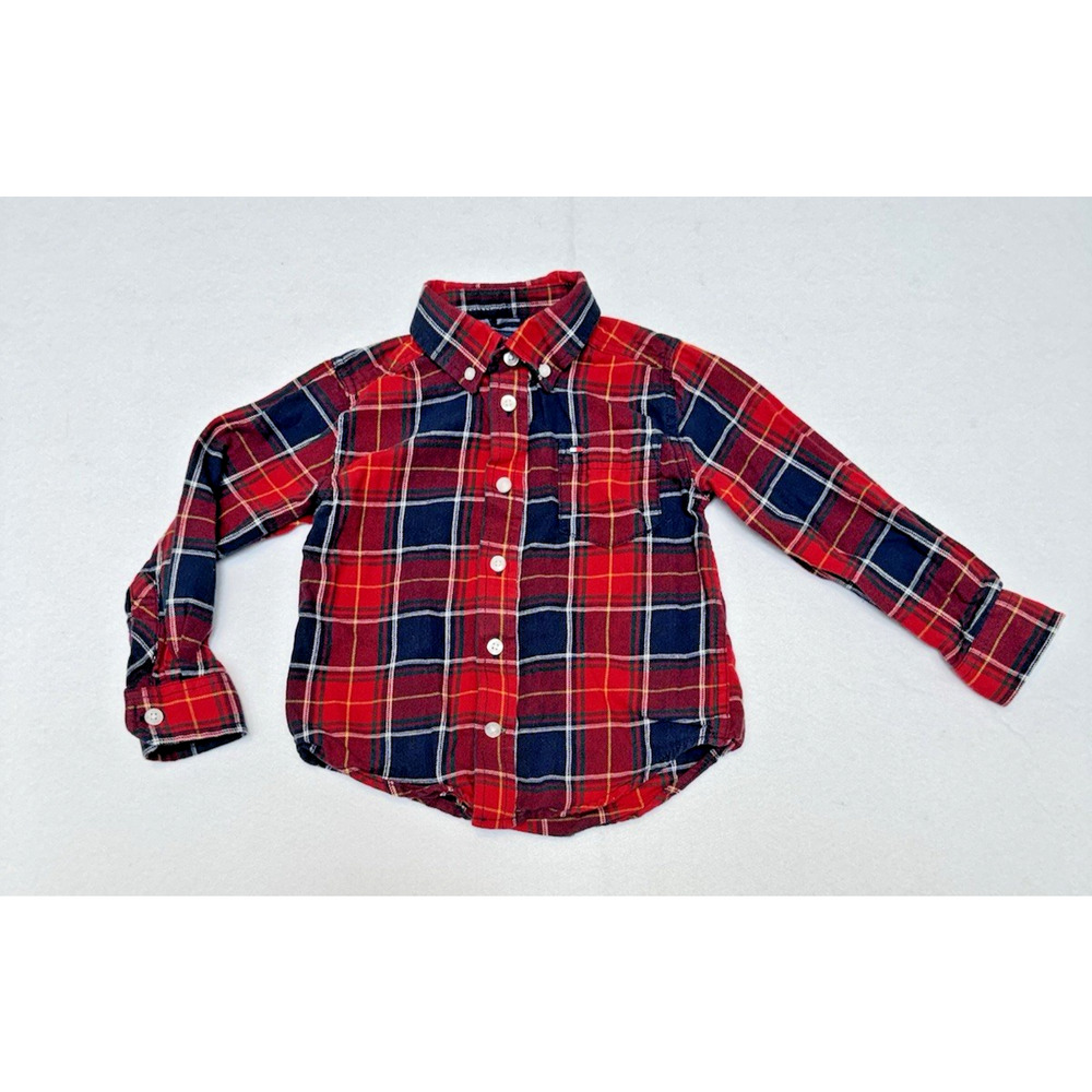 Lot of 5 BOYS SIZE 4 AND 5 Primary Crew Cuts Tommy Hilfiger Shirts Pants Puffer - Picture 9 of 12
